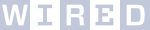 Wired logo with a pixelated design.