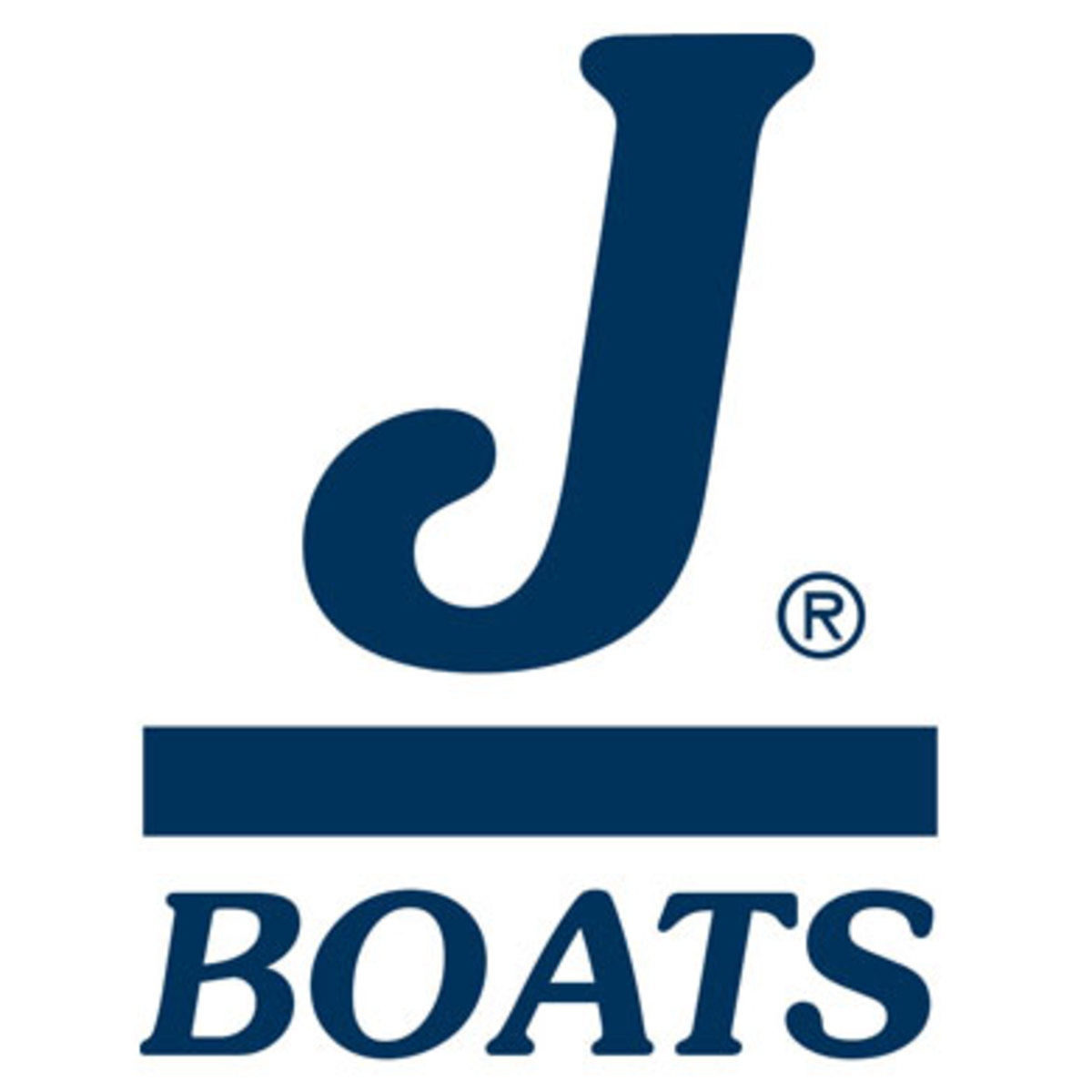 J Boats logo with stylized letter "J".