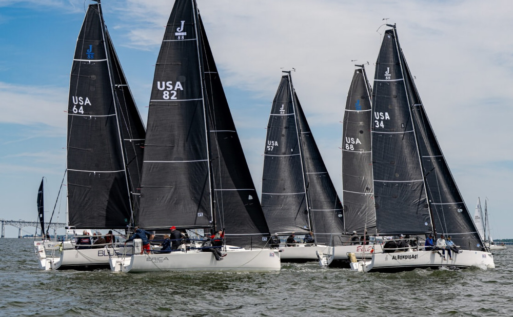 J/88 class sailing Helly Hansen Annapolis Regatta