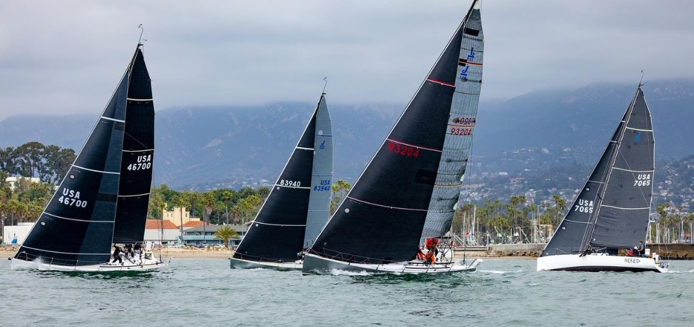 J/125s racing off Santa Barbara, CA