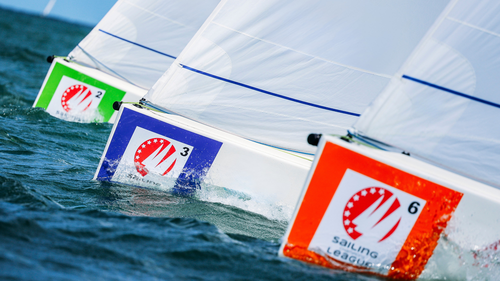 J/70s racing SAILING Champions League on Lake Starnberg, Germany