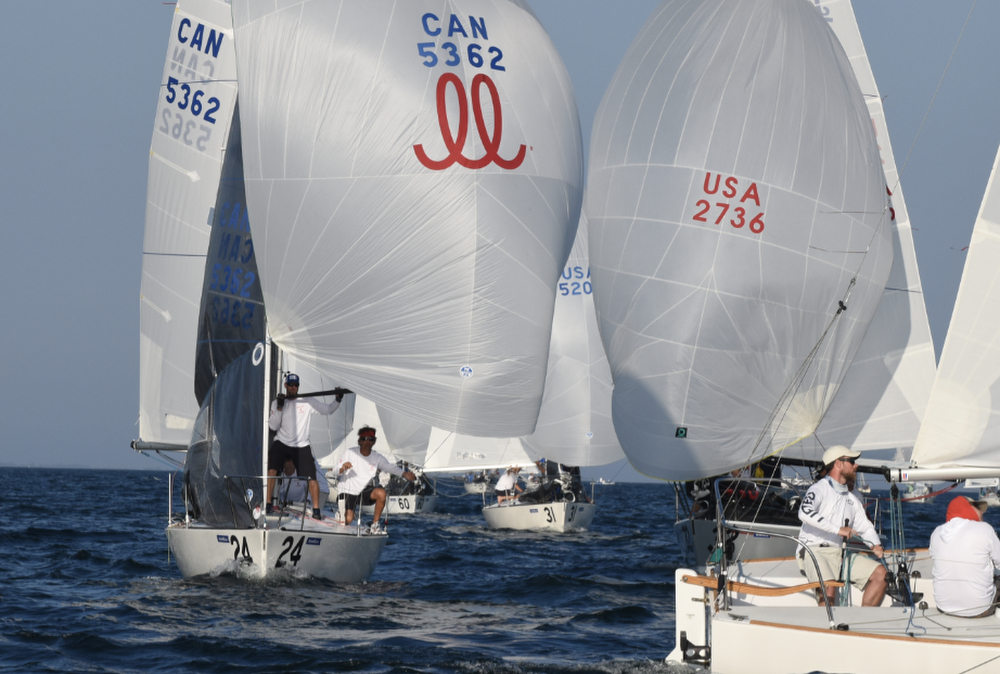 J/24s sailing North American Championship at Port Credit, ONT, Canada